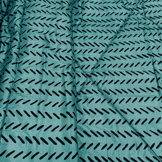 Hotel Living 3 Pce Light Weight Comforter Set Queen/King Oscar Herringbone V442-ATX-COMFORTER-OSCARO6-TEAL-QS