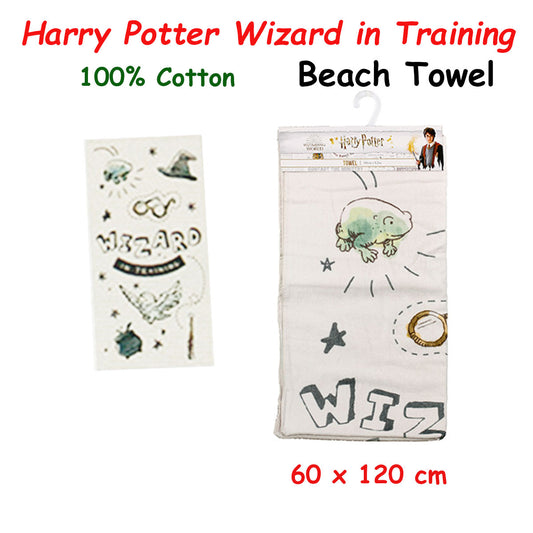 Caprice Harry Potter Wizard in Training Cotton Beach Licensed Towel 60 x 120 cm V442-CAP-TOWEL-BEACHHARRYPOTTER6064-BLUE-RE