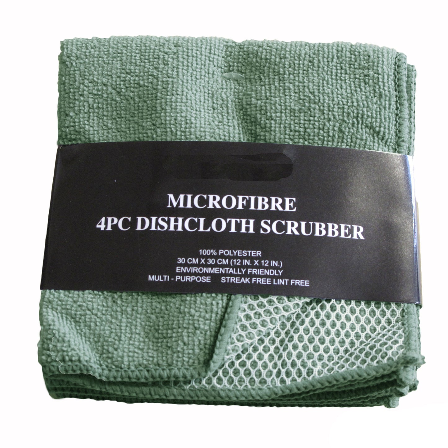 Pack of 4 - Dish Scrubber Cloth - GREEN V442-GNA-TEAT-SCRUBBER-GREEN
