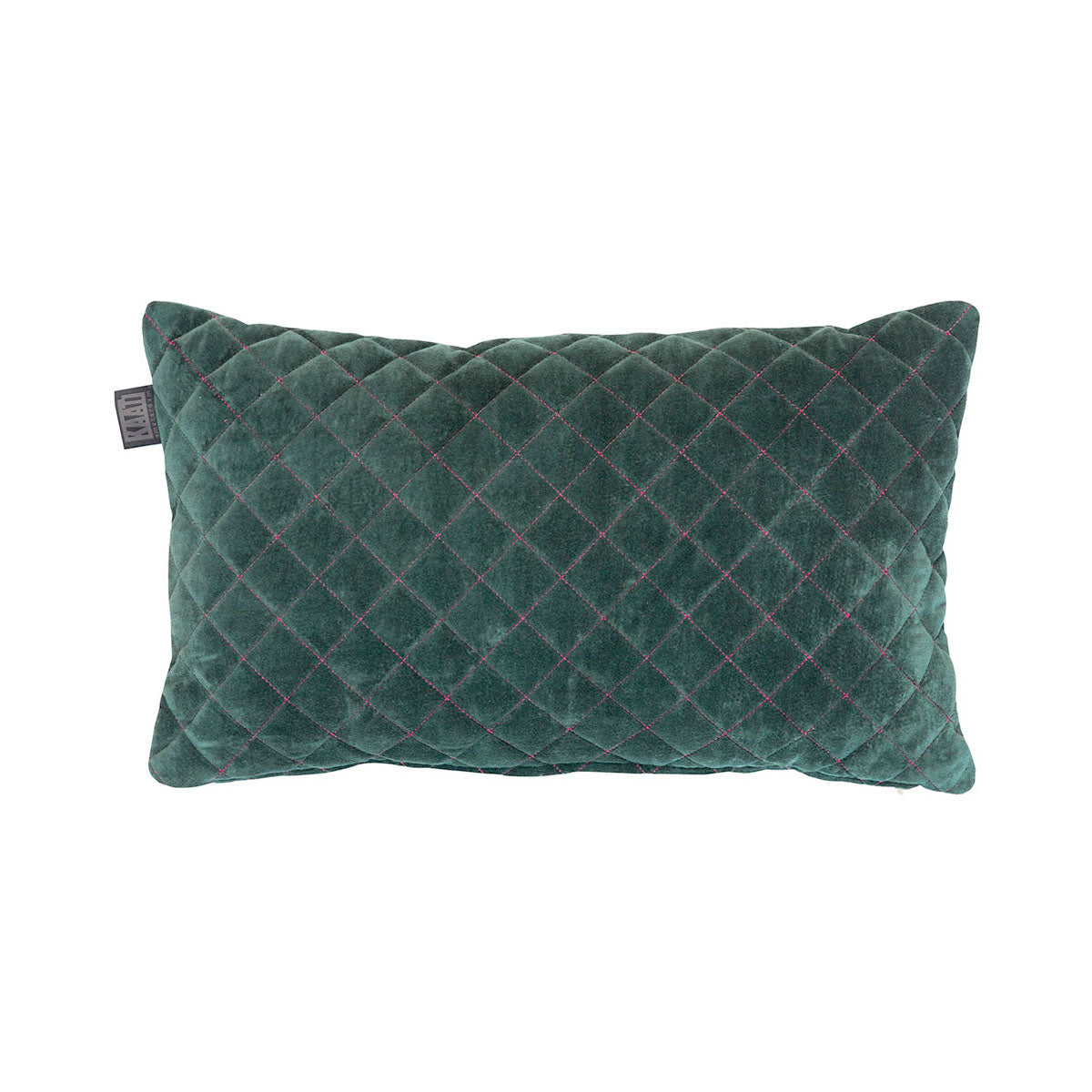 Bedding House Equire Luxury Cotton Filled Oblong Cushion Green V442-HIN-CUSHION-EQUIRE-GREEN-RE