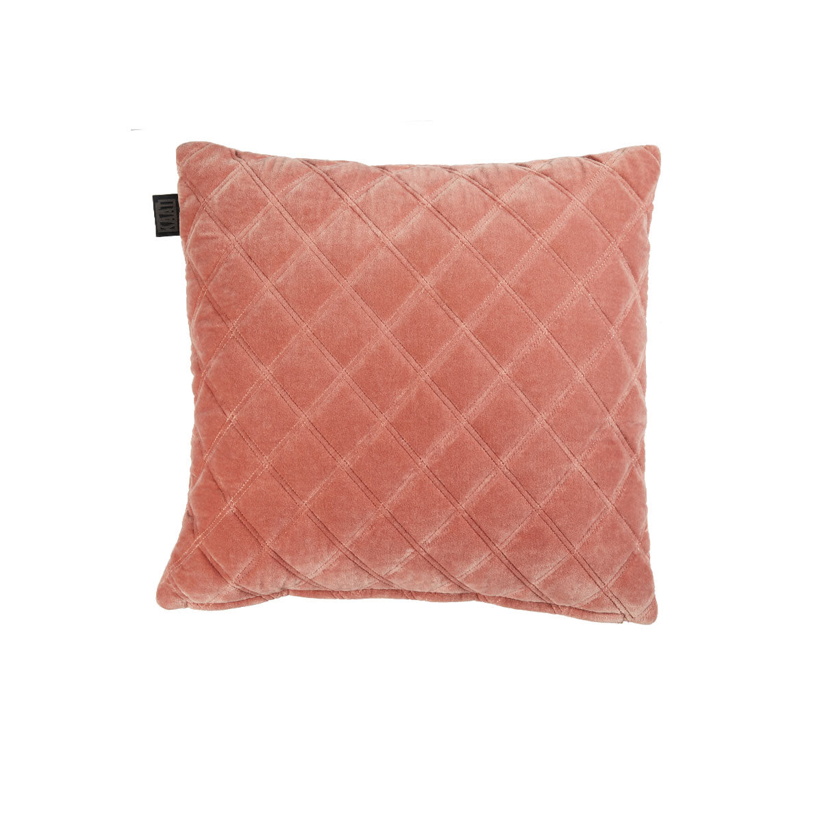 Bedding House Vercors Luxury Cotton Velvet Filled Square Cushion - Pink V442-HIN-CUSHION-VERCORS-PINK-SQ