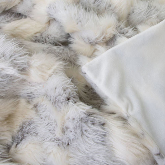 J Elliot Home Arctic Luxury Faux Fur Throw 130 x 160cm V442-IDC-THROW-ARCTIC-CREAM-RE