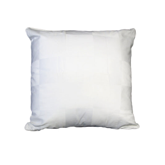 Orient Sense Dominic White Gingham Jacquard Cushion Cover 45cm x 45cm V442-ORS-CUSHIONC-DOMINIC-WHITE-SQ