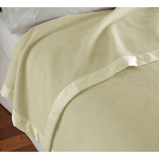 400GSM Luxury Wool Blanket Cream Queen V442-STT-BLANKET-400GSMWOOL-CREAM-QS