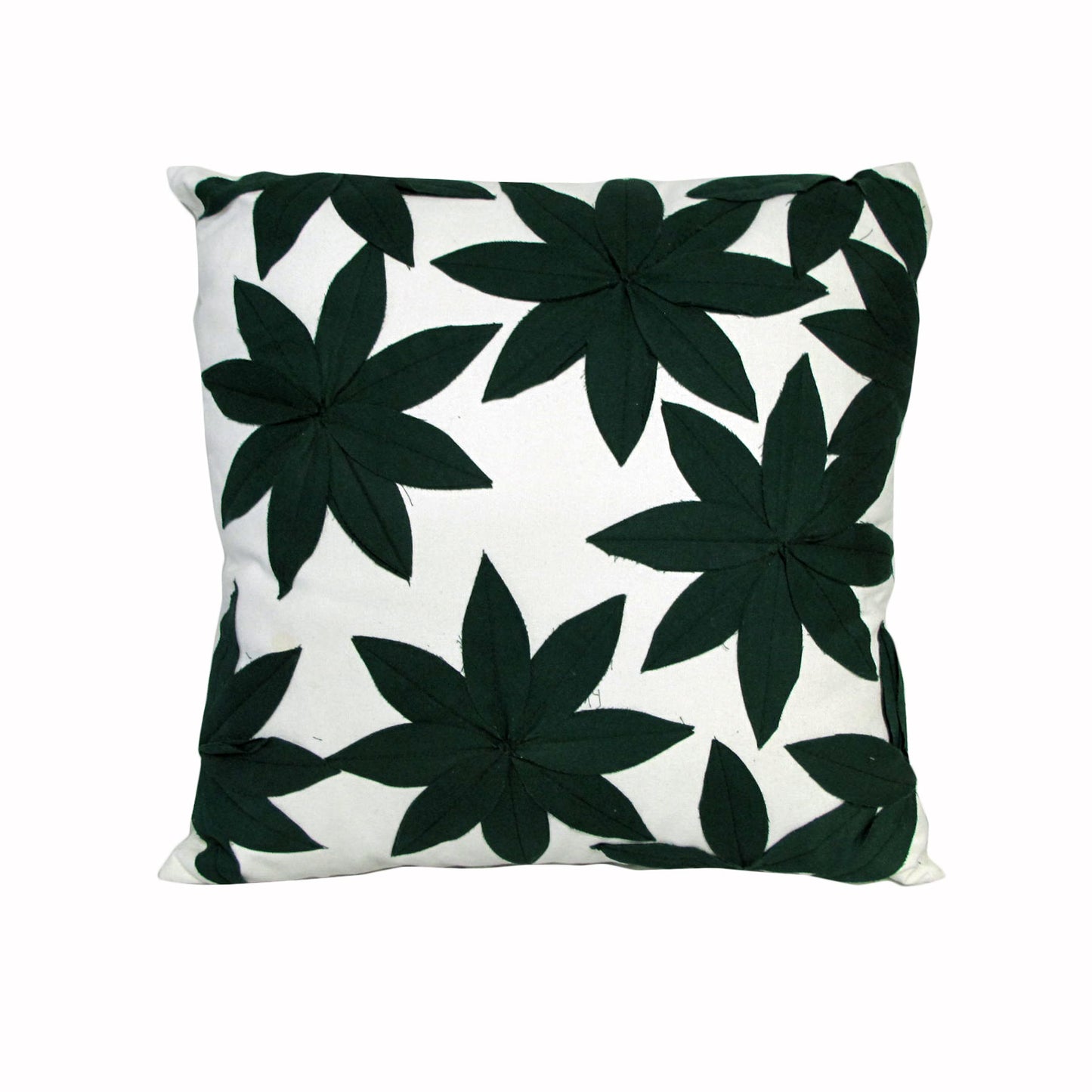 Impressions Impressions Lilypad 45x45 cm Cushion - White V442-UNA-CUSHION-LILYPAD-WHITE-SQ