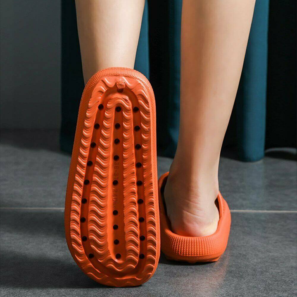 Pillow Slides Sandals Non-Slip Ultra Soft Slippers Cloud Shower EVA Home Shoes, Yellow, 40/41 V474-483988