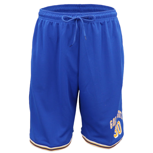 Men's Basketball Sports Shorts Gym Jogging Swim Board Boxing Sweat Casual Pants, Blue - Golden State 30, L V474-555124