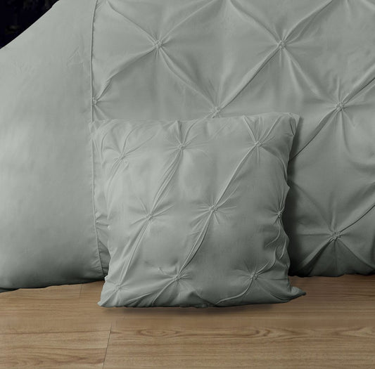 Diamond Pintuck Premium Ultra Soft Cushion Covers 2-Pack - Grey V493-ZCC-6