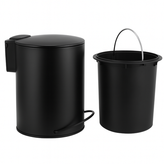 3L Soft Close Pedal Bin Black V498-3LBINBK