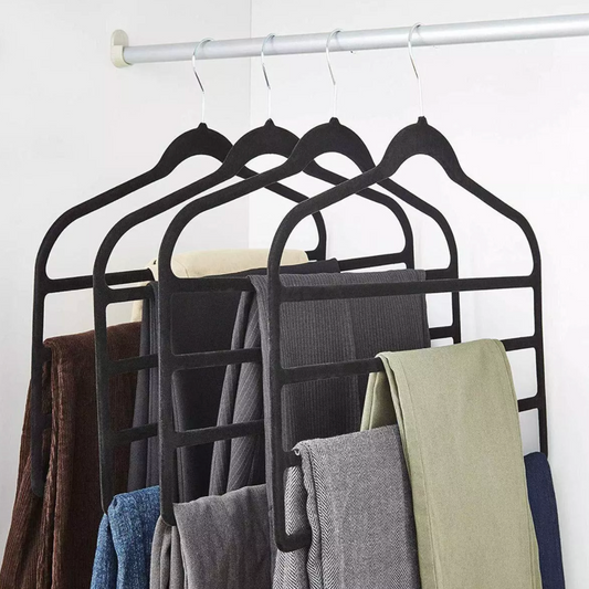 3pcs Velvet Clothes Hangers Grey V498-CLOTHHANGERGR