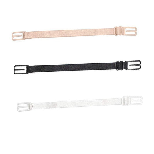 3Pcs Lady Nonslip Elastic Adjustable Band Bra Strap Holder Strap Racer Back Clip - Black V528-3PCSBANDBRA-BLACK-466541