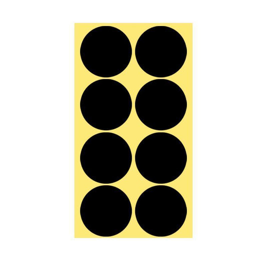 8/13/25/50mm Colour Sticker Dots Adhesive Round Labels Circular Scrapbooking Black - 8mm 260 Dots - 5 Sheets V528-5PCS-BLACK-8MM260DOTS-819950