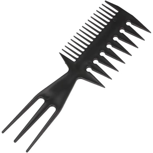 3 in 1 Hair Comb Styling Tool for Salon and Home Use Professional Quality V528-ART-COMB-BLACK-1PC-677248