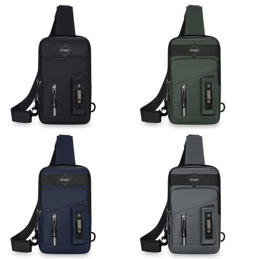 Casual Multifunctional Crossbody Bag for Men Travel Outdoor Hiking and Sports - Grey V528-BAG-GREY-853314