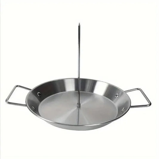 Stainless Steel Vertical Skewer Grill Pan Barbecue Kebab Rack Grill Cooking Tool V528-BARBECUE-POT-13IN-729112