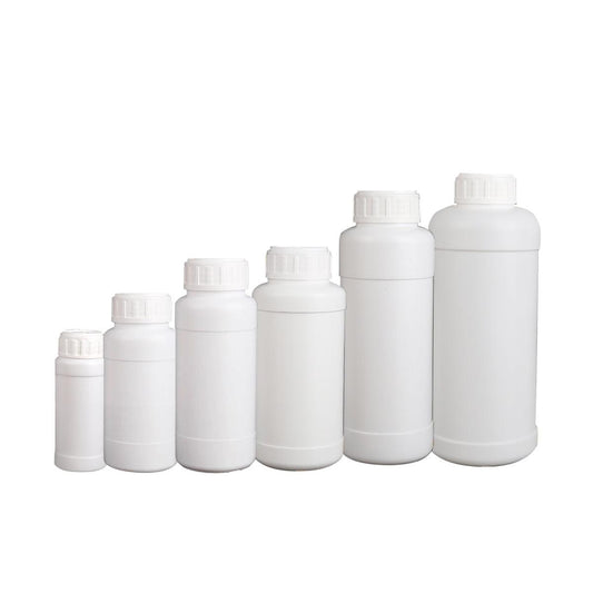 50pcs Chemical Bottle White Plastic Sample Reagent Bottles for Lab Storage - 200ml V528-BOTTLE-50PCS-200ML-812796