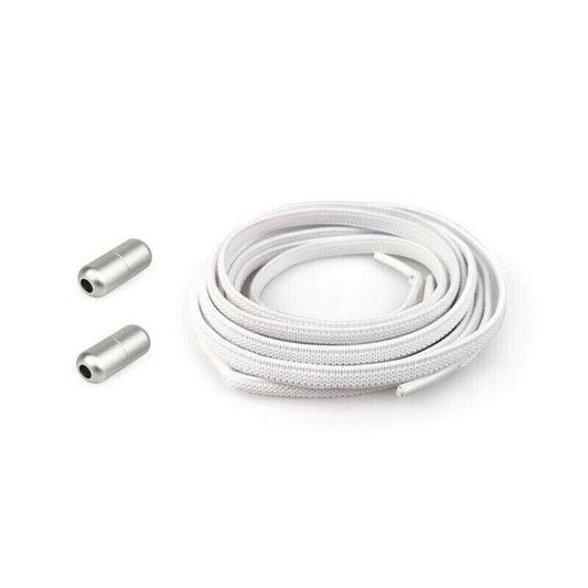 No Tie Locked Elastic Shoelace Shoe Lace Lazy Laces Sports Sneakers - White V528-CAPSULELACES-WHITE-77159