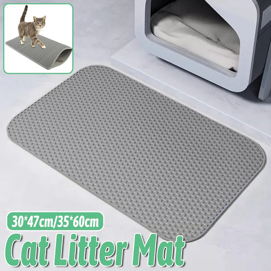 Washable Cat Litter Pad Waterproof Mat Reusable Pet Pee Training Pad Litter Box - 30x47cm V528-CAT-LITTER-MAT-30-47CM-767845