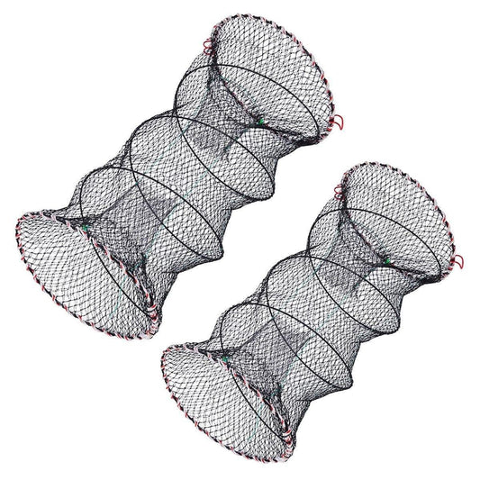 2PCS Shrimp Crab Lobster Fishing Net Fish Trap Cage for Carp Crucian Breeding V528-CRAB-POT-2PCS-491414