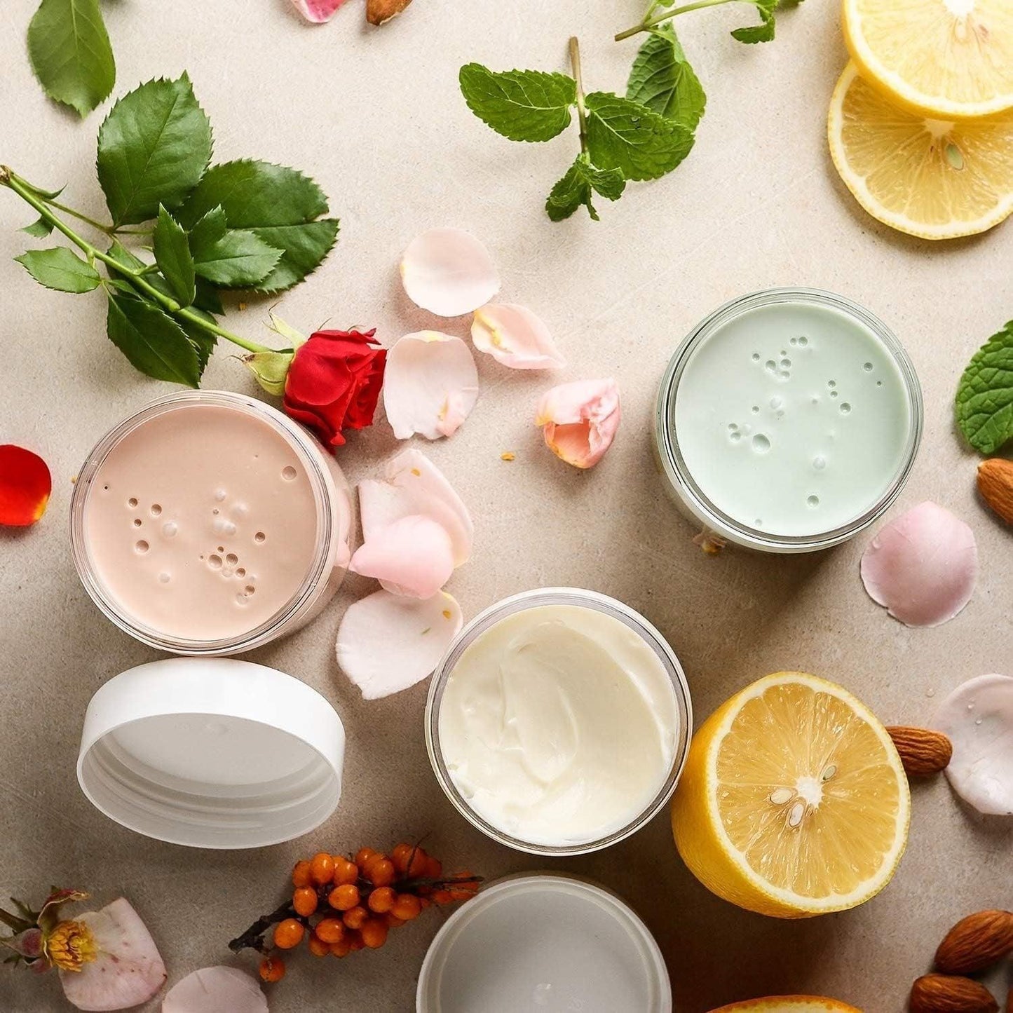 10pcs Transparent Wide Mouth Cream Dispenser White Lid Bottle Plastic Jar - 80ml V528-CREAM-BOTTLE-10PCS-WHITE-393068