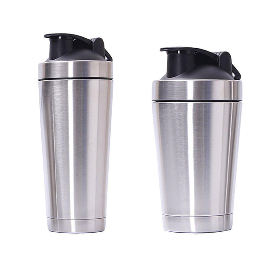 500/750ML Stainless Steel Protein Blender Shaker Cup Bottle Mixed Water Sport - 750ml V528-CUP-750ML-566112
