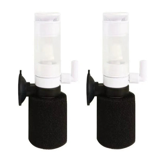 Compact Mini Aquarium Filter 3 in 1 Water Filter Aerator for Fish Tanks Quiet V528-FILTER-2PCS-458008