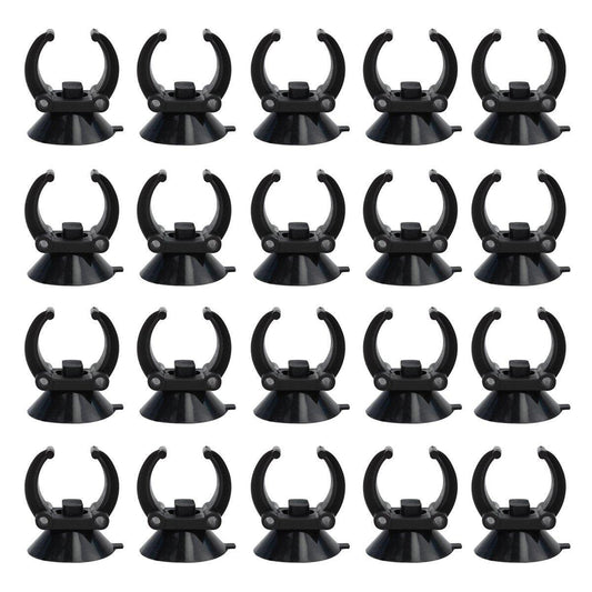 20PCS Black Suction Mount Clips for Aquarium Equipment V528-FIXED-SUCKER-BLACK-20PCS-777203