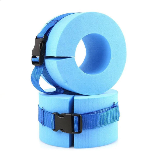 2pcs Swimming Gear Arm Floats Big Buoyancy Water Sports Tie Legs and Feet Rings V528-FLOATING-RING-BLUE-2PCS-928554