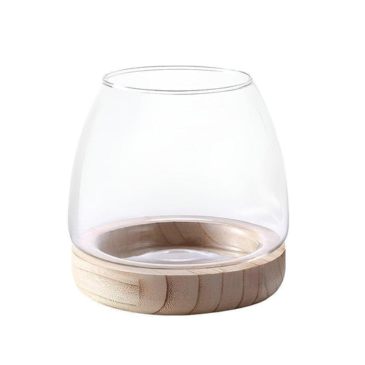 Japanese Style Small Glass Vases Fish Tank for Elegant Home Decor - L V528-GLASS-AQUARIUM-L-328858