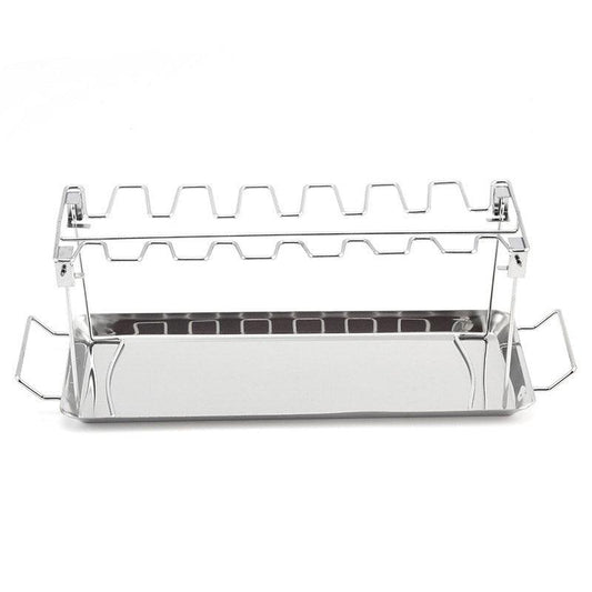 Foldable Stainless Steel Barbecue Grill Rack for Chicken Legs Outdoor Cooking V528-GRILL-233073