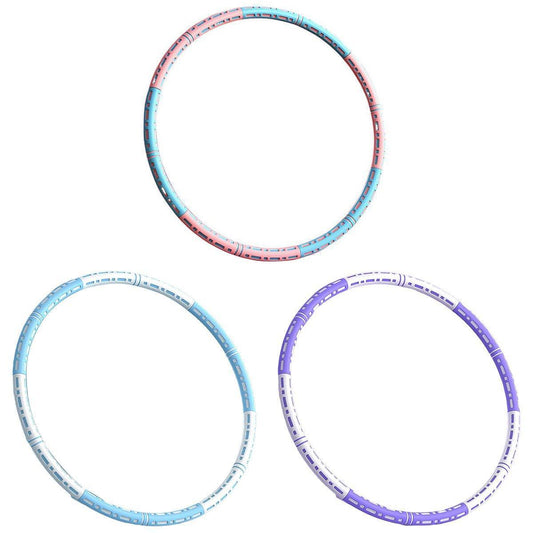 Detachable Weighted Hula Hoop Fitness Equipment for Home Exercise Use - Blue White V528-HULA-HOOP-BLUE-WHITE-325697