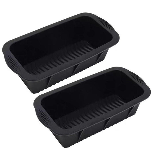 2PCS Reusable Silicone Ice Blocks Large Cube Tray for Drinks and Cocktails V528-ICE-TRAY-BLACK-2PCS-508019