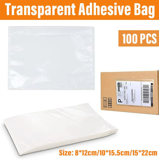 Plastic Bags 100PCS Transparent Zip Lock Clear Resealable Storage Packaging - 8x12cm V528-LIST-100PCS-80-120-808095