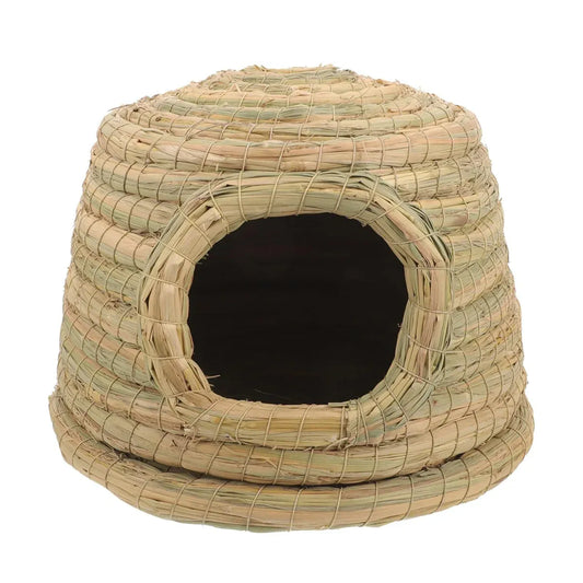 Rabbit Grass Nest Small Pet Breeding Hideout Natural Straw House For Hamster Use V528-PET-HOUSE-L-421039