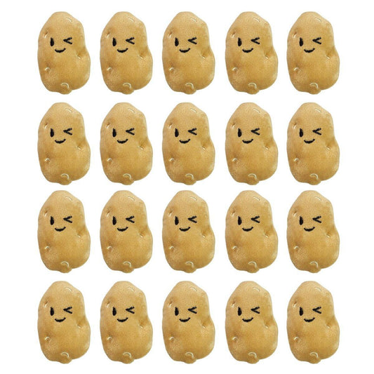 20PCS Handmade Cute Squeaky Little Potato Doll Pet Plush Doll For Dog Cat V528-PET-TOY-POTATO-20PCS-163895