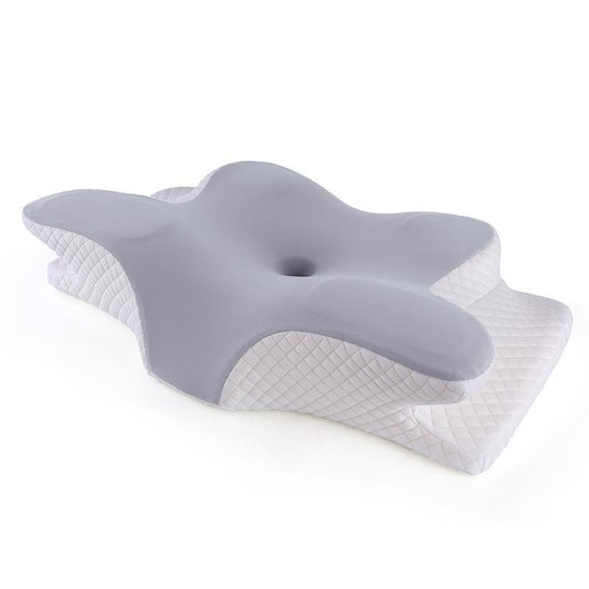 Memory Foam Butterfly Neck Pillow for Enhanced Comfort and Sleep Positioning V528-PILLOW-GREY-900090
