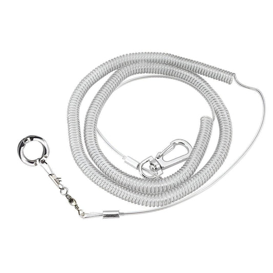 Parrot Leg Ring Anti Slip Bird Anklet Elastic Rope with Alloy Fasteners Supplies - 4mm V528-RELEASE-ROPE-4-299376