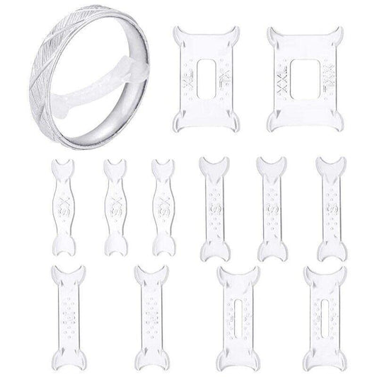 12PCS Ring Size Adjuster Set Invisible Plastic Resizer for Loose Rings Comfort Fit V528-RINGADJUSTINGPAD-12PCS-135028