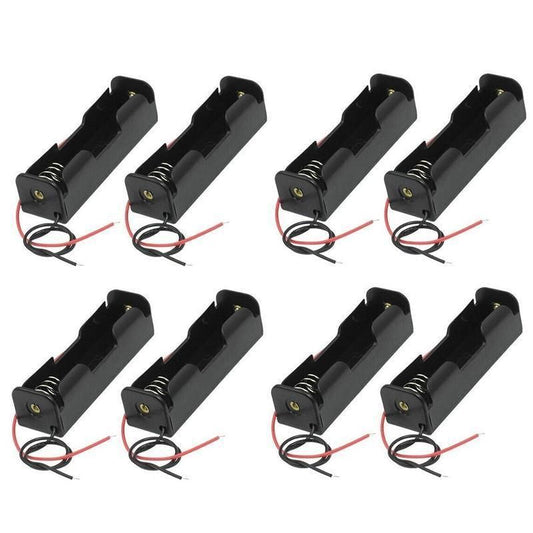8 Pack 18650 Single Battery Holder Case Rechargeable 18650 Wire Lead Lithium V528-SINGLEBATTERYHOLDER-8-669051