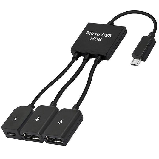 Micro USB 2.0 OTG HUB Cable Adapter AU Male to Female Dual Host Fast Transfer V528-SM00593-V8-863835