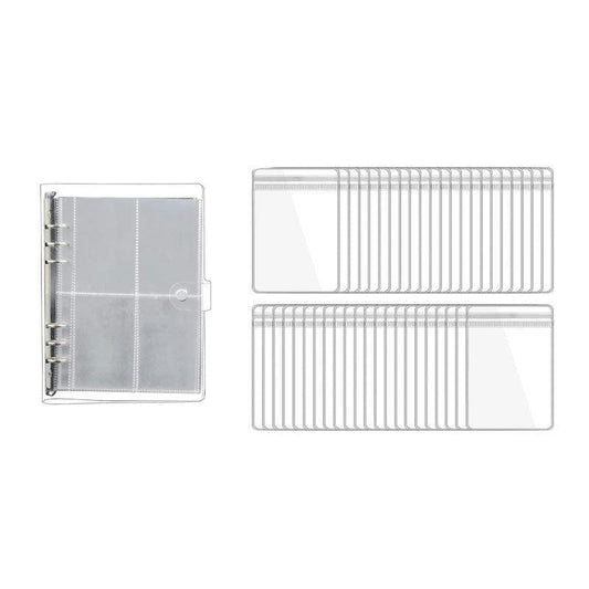 30X Transparent Jewelry Storage Book Small Plastic Gifts Reclosable Jewelry Bags V528-STORAGEBOOK-174030