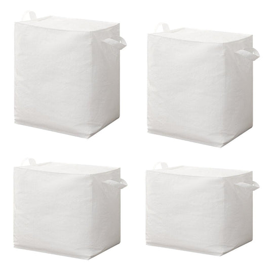 Large Capacity Moving Bag Packing Quilt Storage Luggage Clothing Organizer Tote - 180L V528-WOVEN-BAG-WHITE-180L-576276