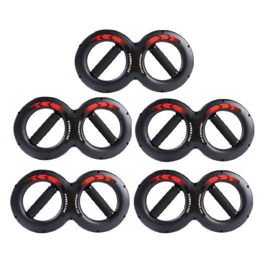 Multifunctional Arm Strength Grip Wrist Power Device Fitness Hand Grip Enhancer - 5kg V528-WRIST-EXERCISER-BLACK-5KG-251965
