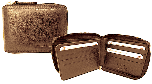 Futura Leather Zip Around Mens Genuine Leather Wallet w/ RFID Protection - Tan V563-00242L-TAN