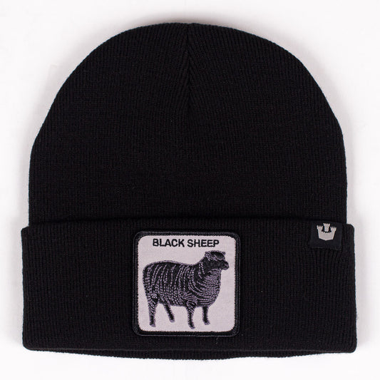 Goorin Sheep for Brains Beanie Hat Warm Winter Ski Animal Series - Black V563-107-0218-BLK