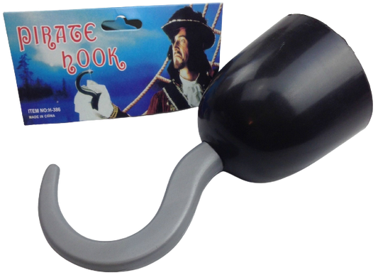 PIRATE HOOK Captain Hand Halloween Fancy Dress Up Costume Swashbuckler V563-19060