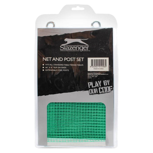 Slazenger Table Tennis Net & Post Set Kit Ping Pong Sports Rack V563-9332921010464