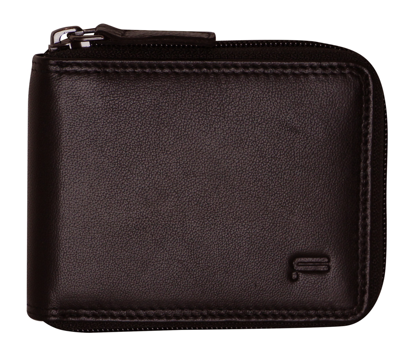 Futura Mens RFID Protected Genuine Leather Wallet Zip Around - Brown V563-A2012L-BROWN