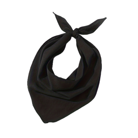 Plain Bandana 100% COTTON Head Wrap Durag Bandanna Summer Biker Scarf Mask - Plain Black V563-BANDANA-PLAINBLK