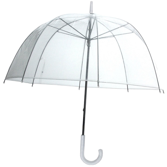 Birdcage Clear Dome Umbrella Wedding Rain Transparent Parasol Manual Bird Cage - Clear V563-BIRDCAGEUMB-CLEAR